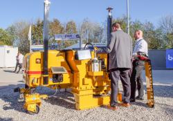 GOMACO’s compact electric slipformer offers efficient working  