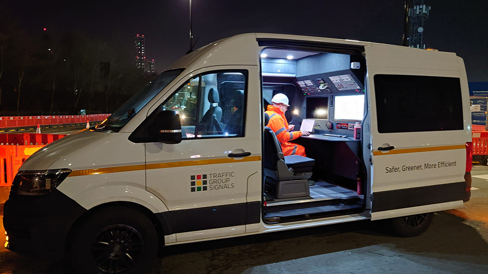 The VW Crafter Command Centre Vehicle also features a kitchenette with hot and cold water for on-site refreshments